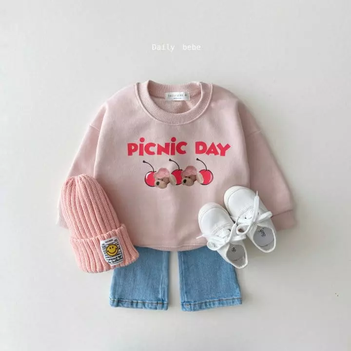 Daily Bebe - Korean Children Fashion - #discoveringself - Picnic Sweatshirt - 6