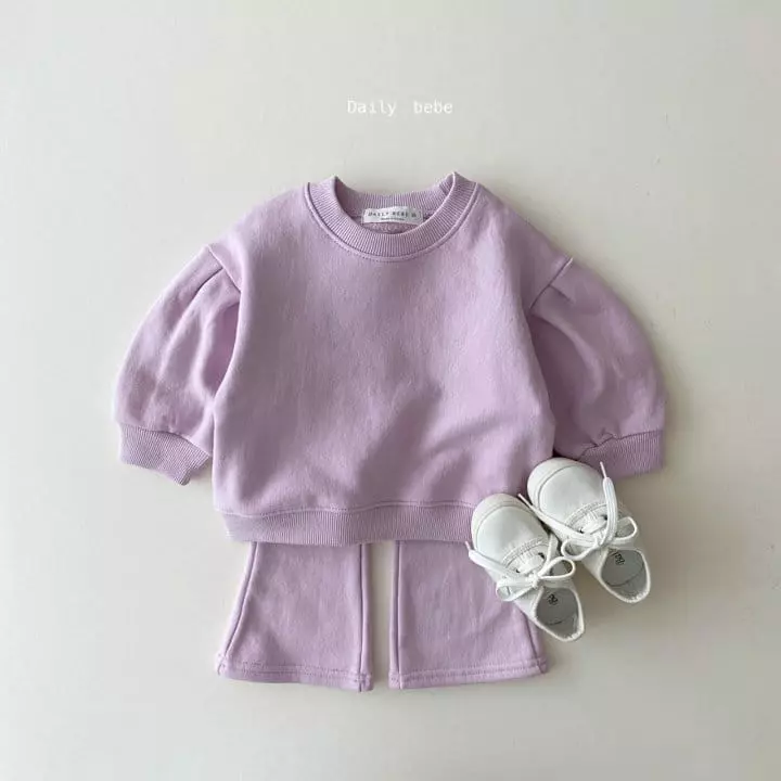 Daily Bebe - Korean Children Fashion - #discoveringself - Puff Bootscut To Set - 3