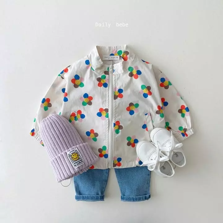 Daily Bebe - Korean Children Fashion - #discoveringself - Spring Pattern Windbreaker - 7
