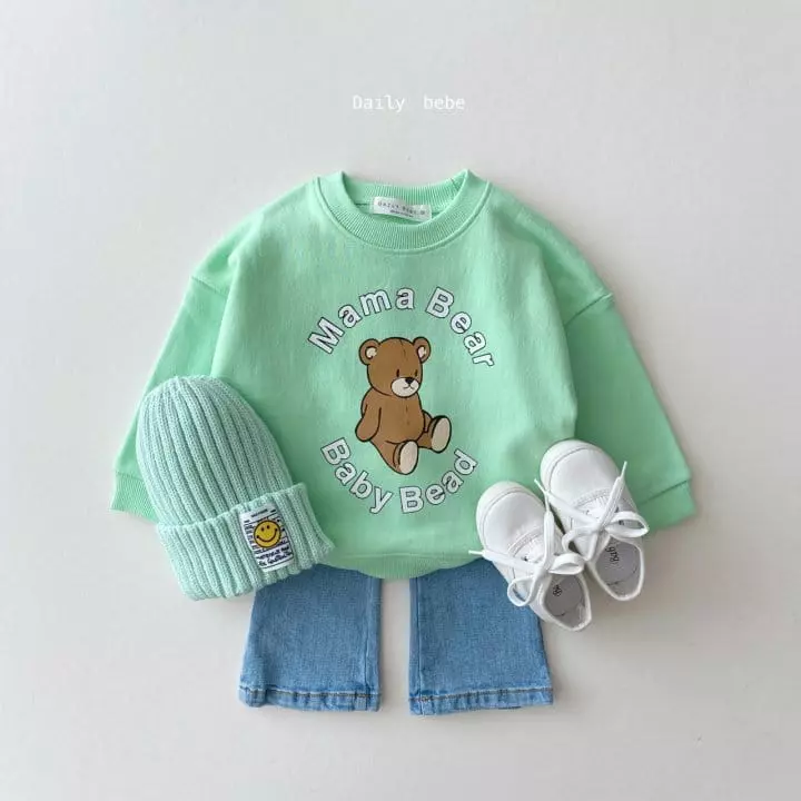 Daily Bebe - Korean Children Fashion - #discoveringself - Mama Bear Sweatshirt - 9