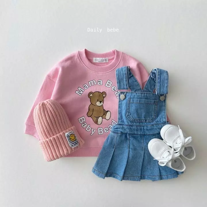 Daily Bebe - Korean Children Fashion - #fashionkids - Dungarees Wrinkle Skirt  - 11