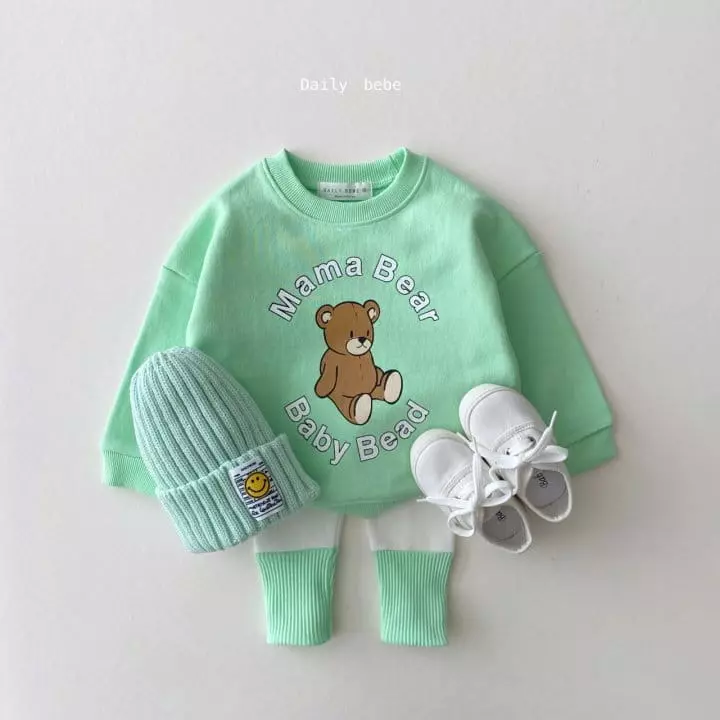 Daily Bebe - Korean Children Fashion - #fashionkids - Mama Bear Sweatshirt - 10