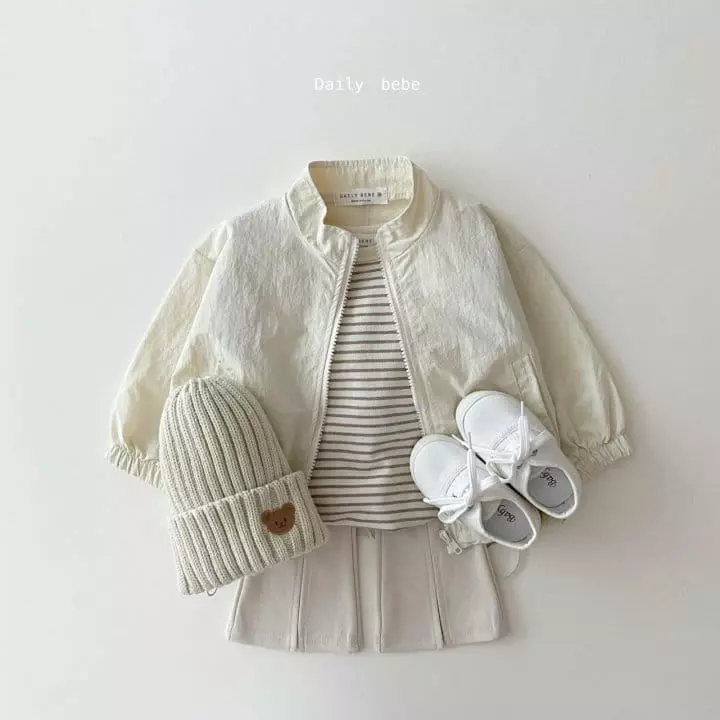 Daily Bebe - Korean Children Fashion - #fashionkids - Stripes Piping Tee - 9