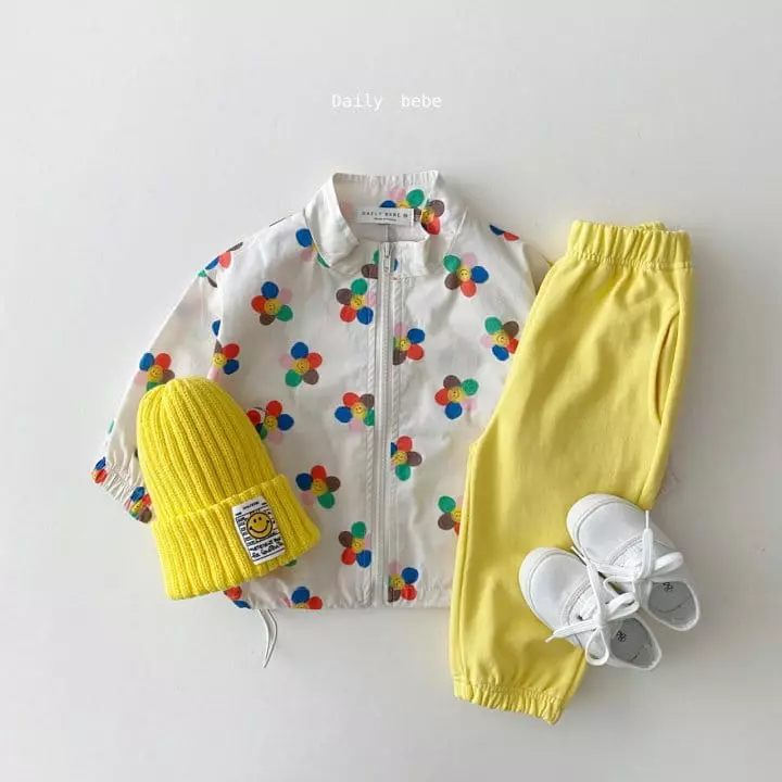 Daily Bebe - Korean Children Fashion - #kidsshorts - Spring Pattern Windbreaker - 9
