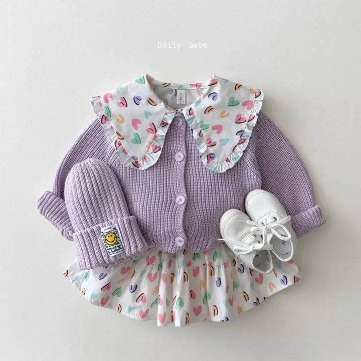 Daily Bebe - Korean Children Fashion - #kidsshorts - Collar Blouse Ivory - 6