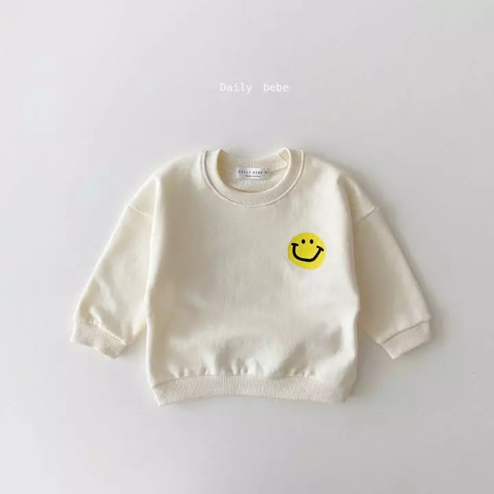 Daily Bebe - Korean Children Fashion - #kidsshorts - Pocket Smile Top Bottom Set - 3