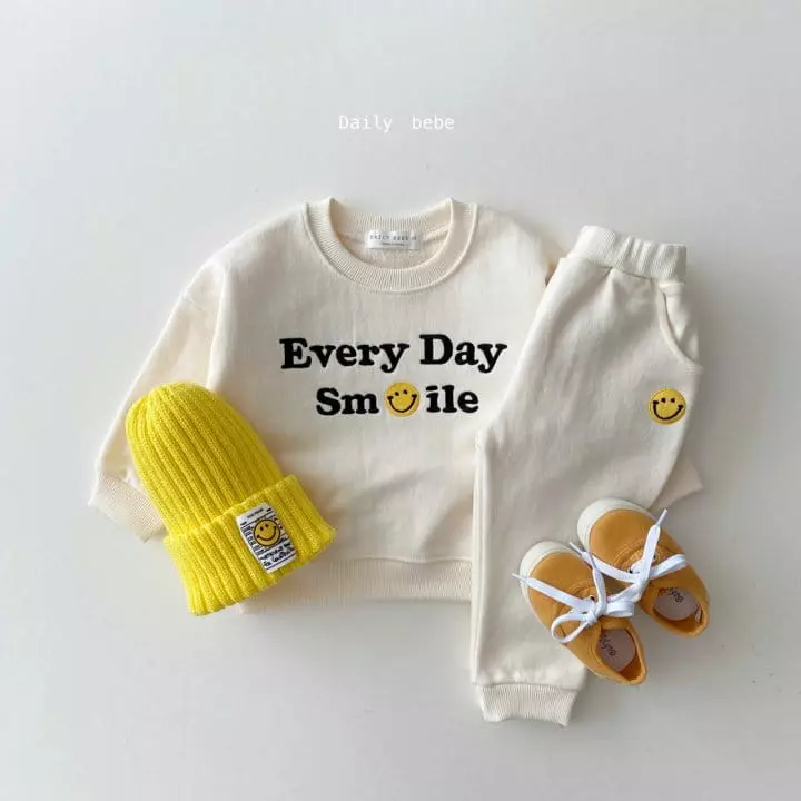 Daily Bebe - Korean Children Fashion - #kidzfashiontrend - Everyday Top Bottom Set