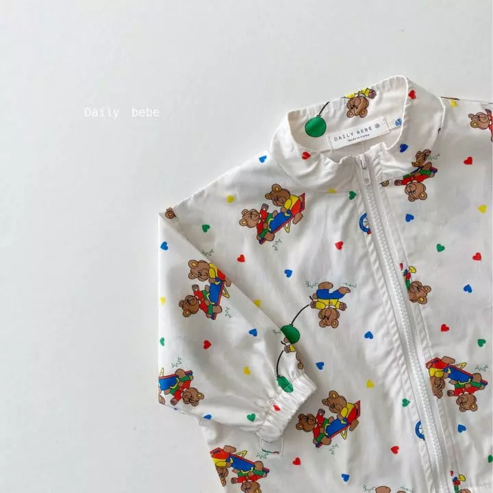 Daily Bebe - Korean Children Fashion - #kidzfashiontrend - Spring Pattern Windbreaker - 11