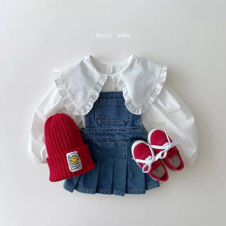 Daily Bebe - Korean Children Fashion - #kidzfashiontrend - Spring Collar Blouse - 9