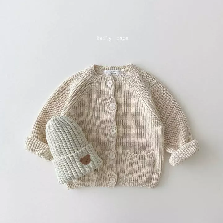 Daily Bebe - Korean Children Fashion - #kidzfashiontrend - Macaroon Cardigan - 2