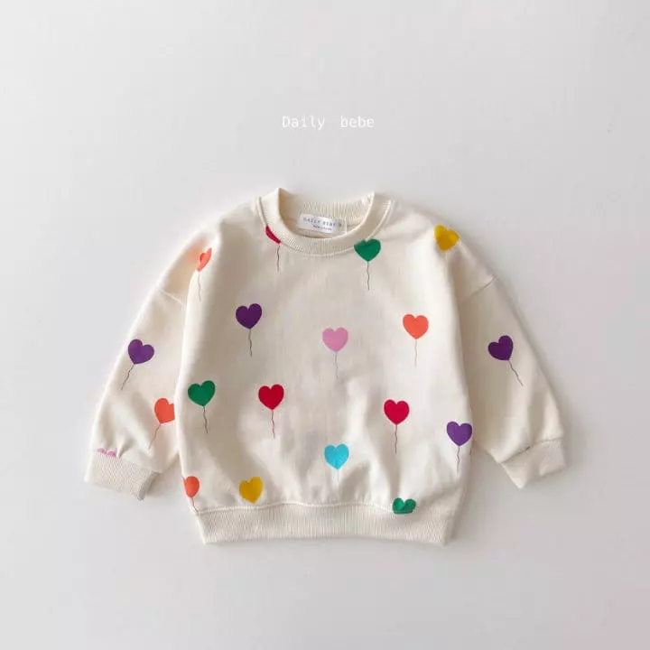 Daily Bebe - Korean Children Fashion - #prettylittlegirls - Hear Balloonn Top Bottom Set