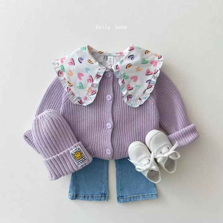Daily Bebe - Korean Children Fashion - #todddlerfashion - Macaroon Cardigan - 8