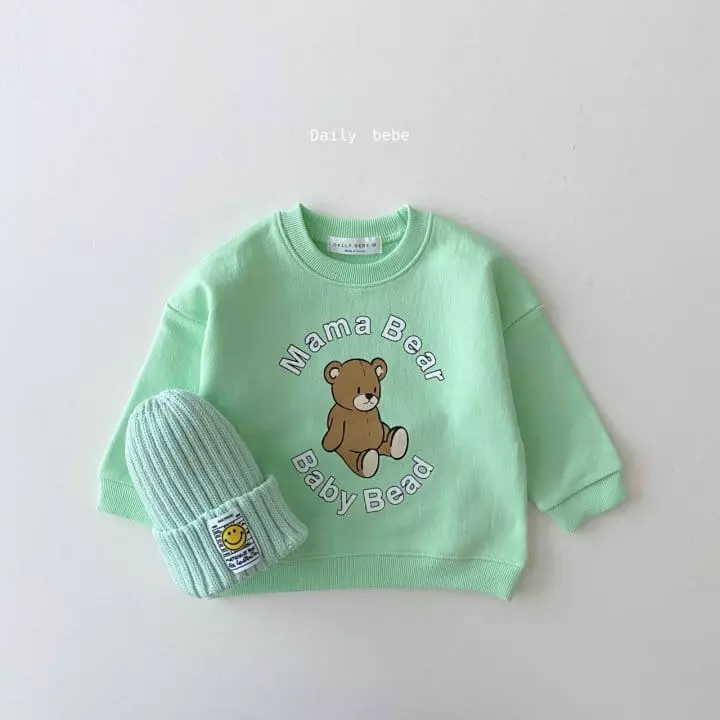 Daily Bebe - Korean Children Fashion - #todddlerfashion - Mama Bear Sweatshirt - 3