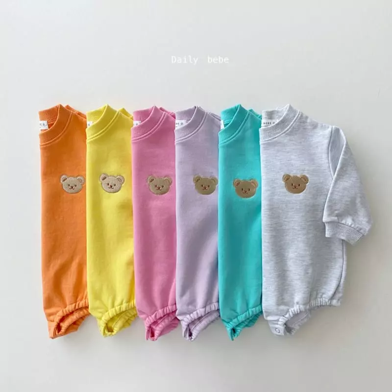 Daily Bebe - Korean Children Fashion - #todddlerfashion - Bear Baby Bodysuit