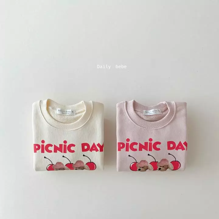 Daily Bebe - Korean Children Fashion - #toddlerclothing - Picnic Sweatshirt