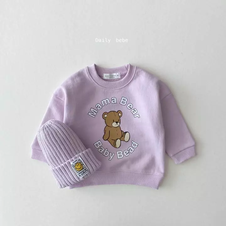 Daily Bebe - Korean Children Fashion - #todddlerfashion - Mama Bear Sweatshirt - 4