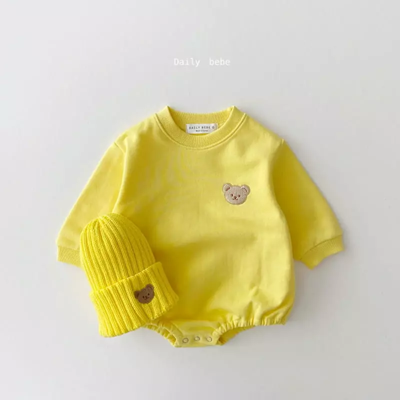 Daily Bebe - Korean Children Fashion - #toddlerclothing - Bear Baby Bodysuit - 2