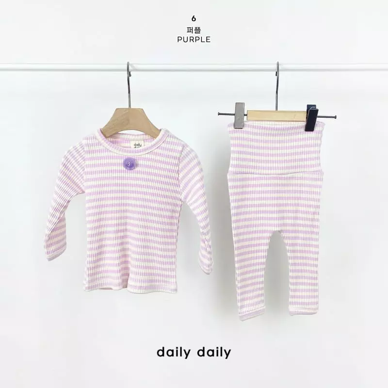 Daily Daily - Korean Baby Fashion - #babyboutique - Bebe Roll Cake Homewear - 7
