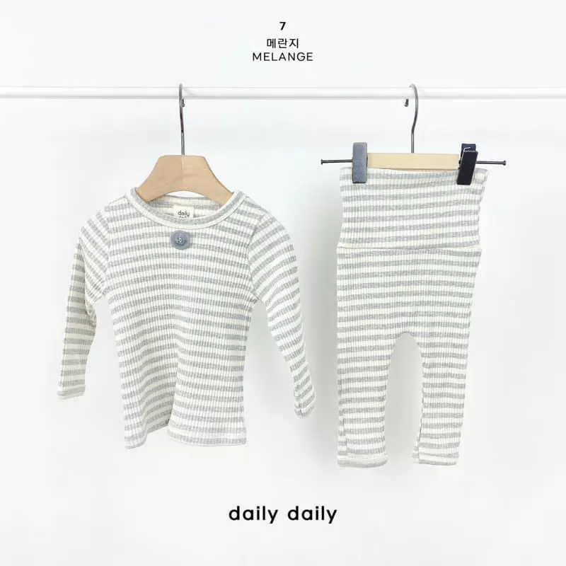 Daily Daily - Korean Baby Fashion - #babyboutique - Bebe Roll Cake Homewear - 8