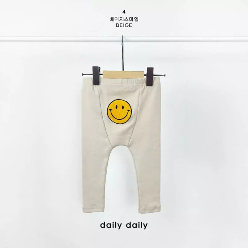 Daily Daily - Korean Baby Fashion - #babyboutique - Smile Stamp Bebe Leggings - 5