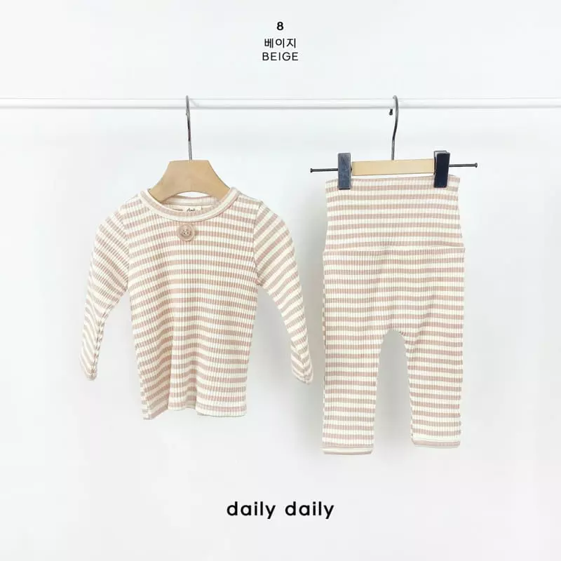 Daily Daily - Korean Baby Fashion - #babyboutiqueclothing - Bebe Roll Cake Homewear - 9