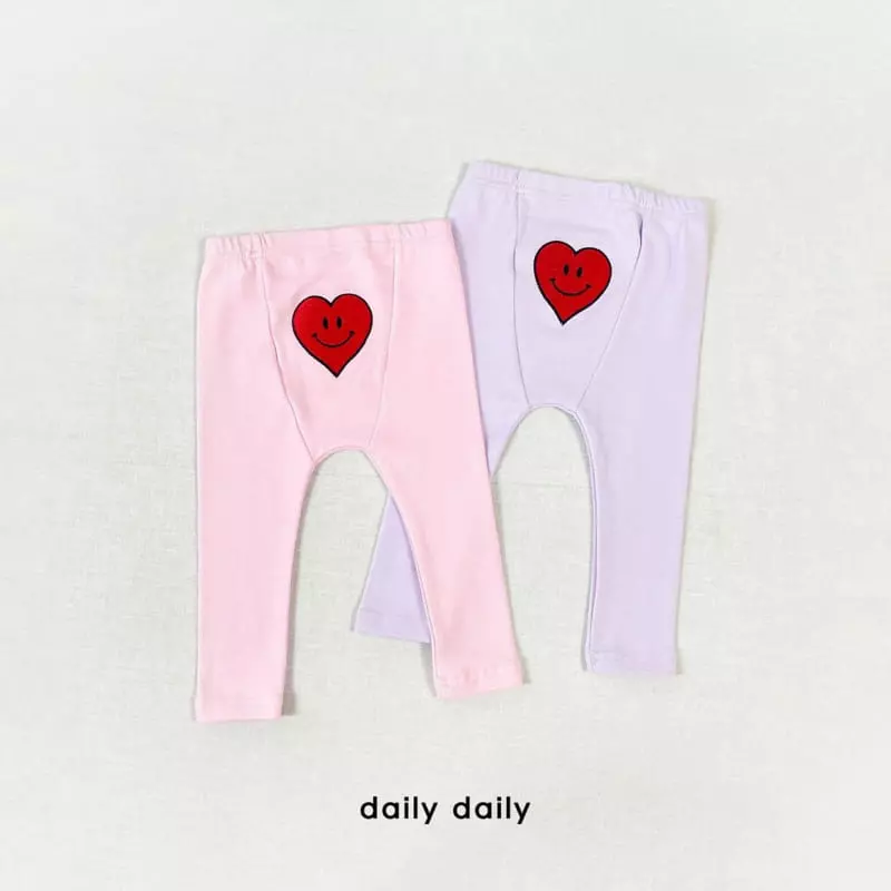 Daily Daily - Korean Baby Fashion - #babyclothing - Smile Stamp Bebe Leggings - 8