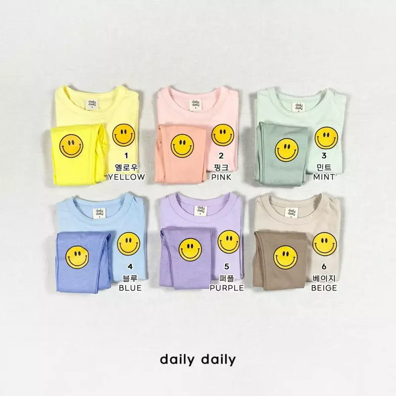Daily Daily - Korean Baby Fashion - #babyfever - Bebe Dang Dang Smile Full Day Homewear