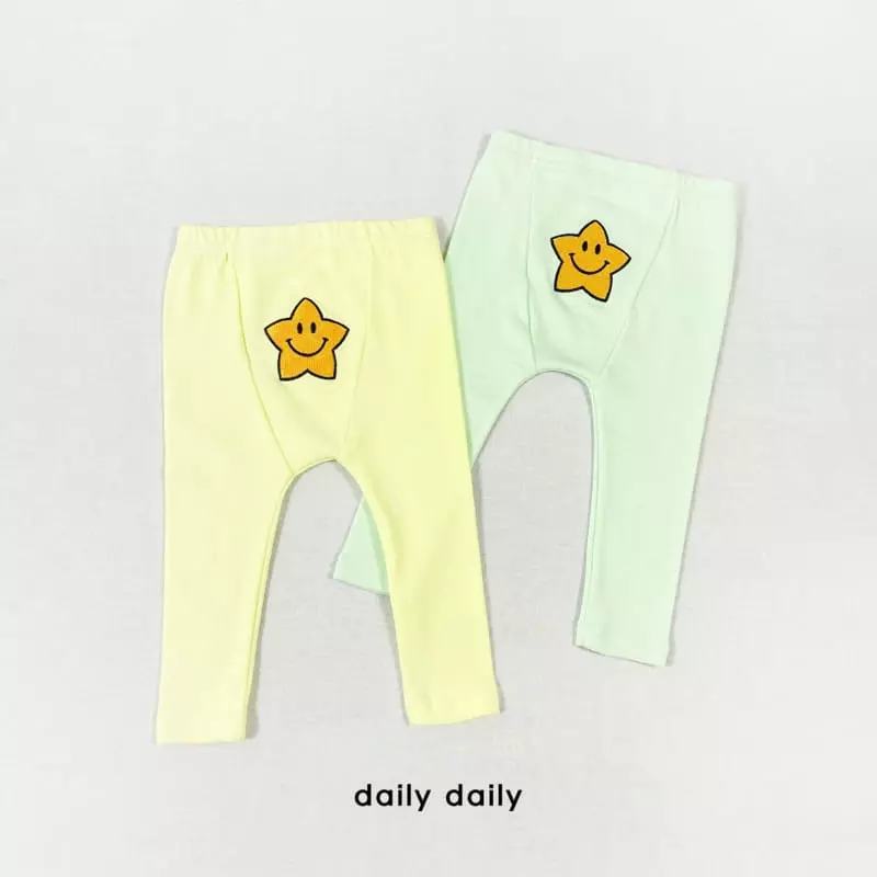 Daily Daily - Korean Baby Fashion - #babyfever - Smile Stamp Bebe Leggings - 10