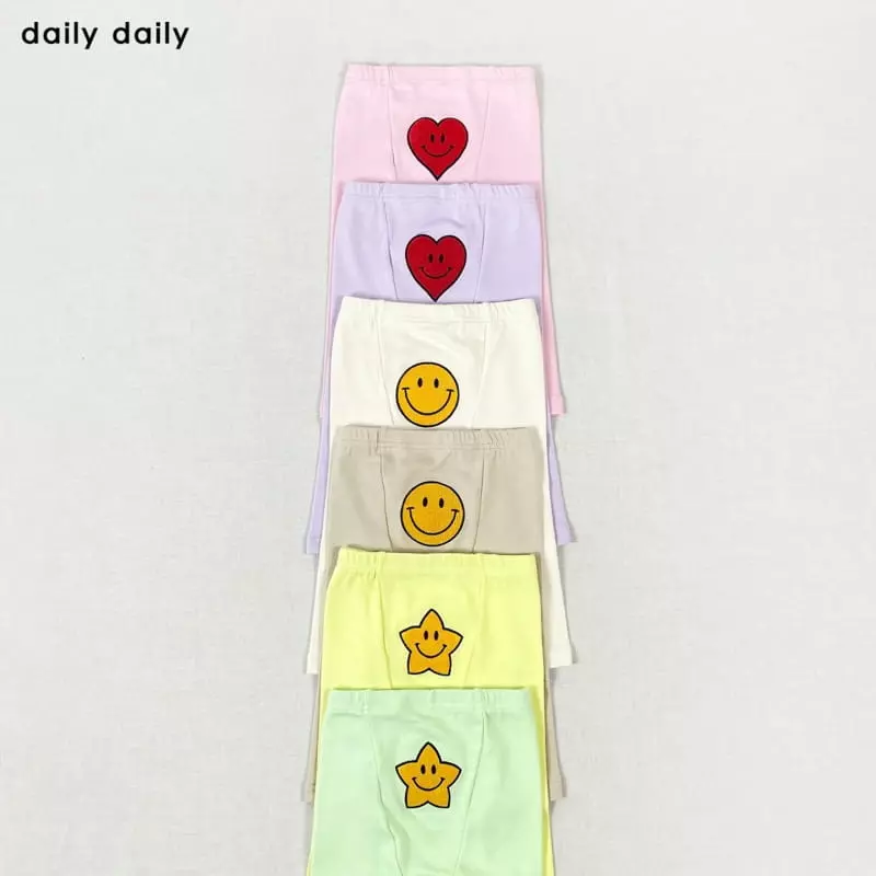 Daily Daily - Korean Baby Fashion - #babygirlfashion - Smile Stamp Bebe Leggings - 11
