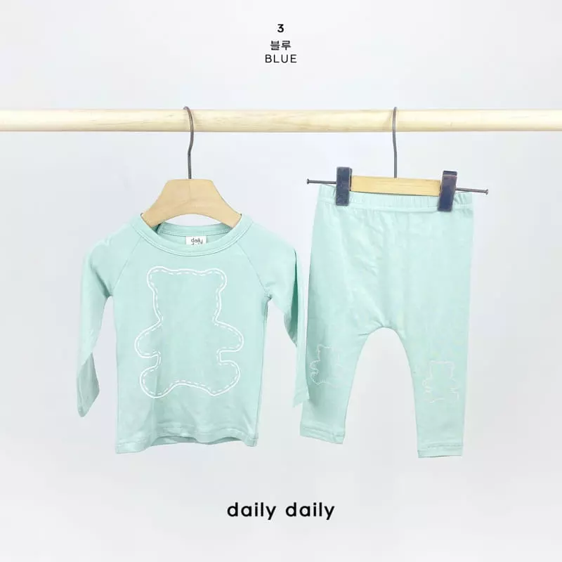 Daily Daily - Korean Baby Fashion - #babyfever - Bebe Three Bears Homewear - 4
