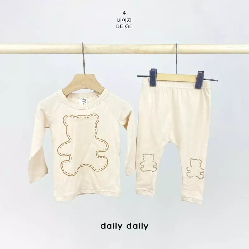 Daily Daily - Korean Baby Fashion - #babylifestyle - Bebe Three Bears Homewear - 5