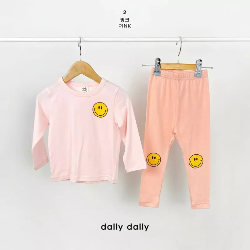Daily Daily - Korean Baby Fashion - #babylifestyle - Bebe Dang Dang Smile Full Day Homewear - 4