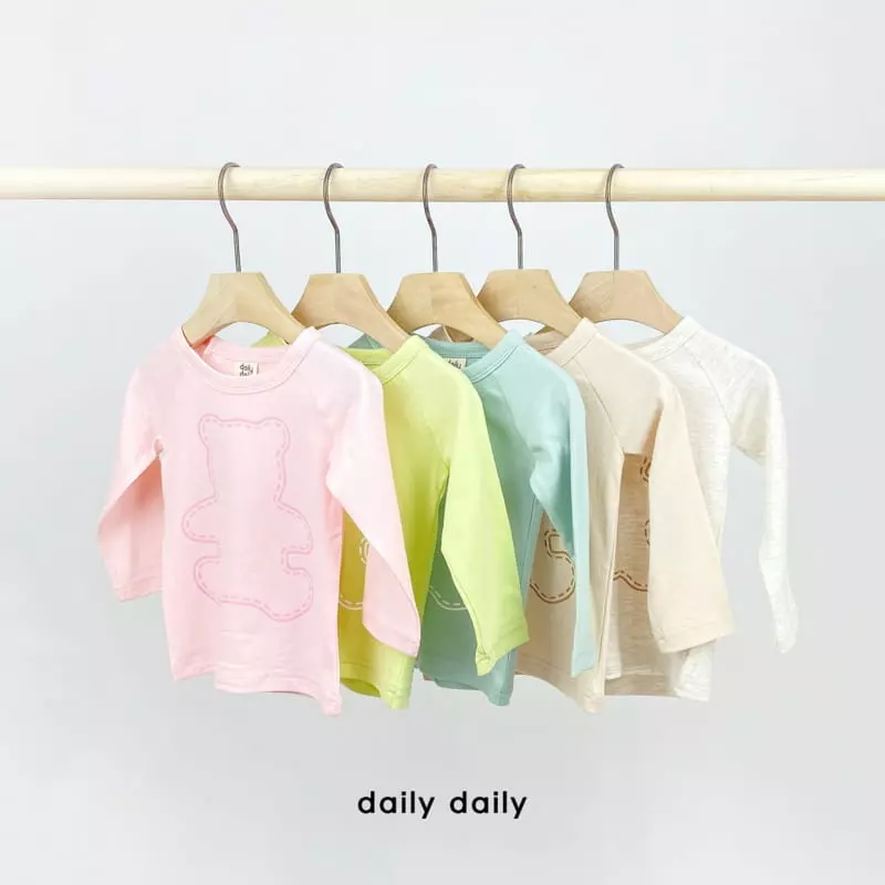 Daily Daily - Korean Baby Fashion - #babyootd - Bebe Three Bears Homewear - 7