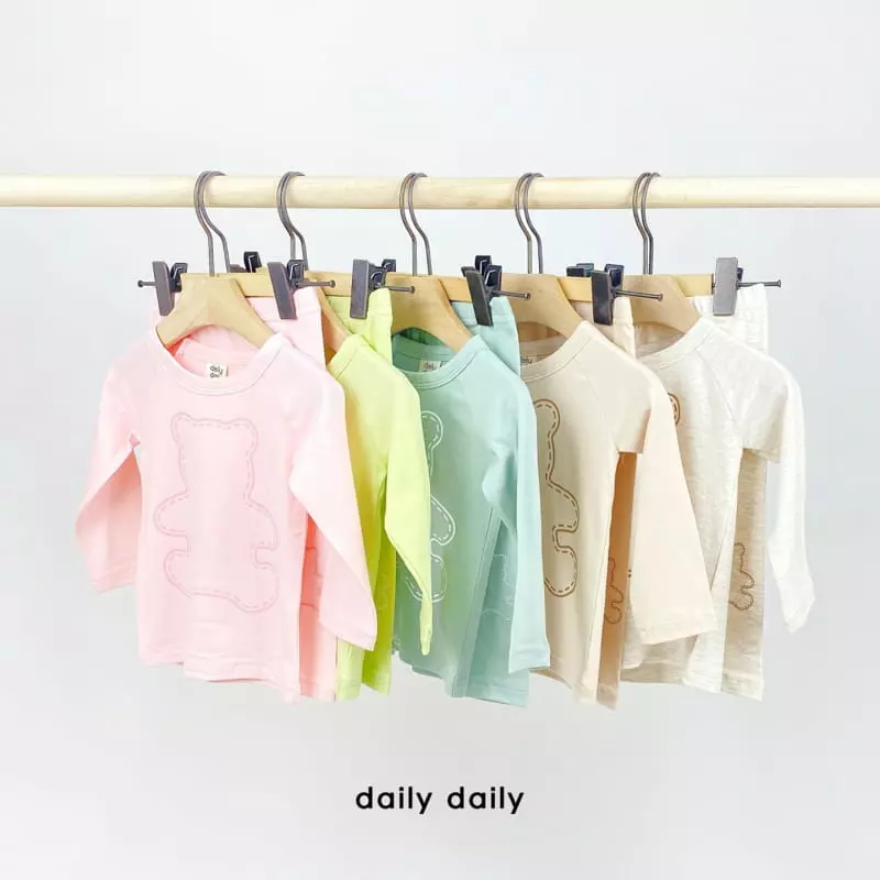 Daily Daily - Korean Baby Fashion - #babyoutfit - Bebe Three Bears Homewear - 9