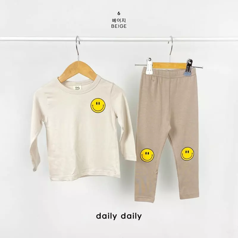Daily Daily - Korean Baby Fashion - #babywear - Bebe Dang Dang Smile Full Day Homewear - 8