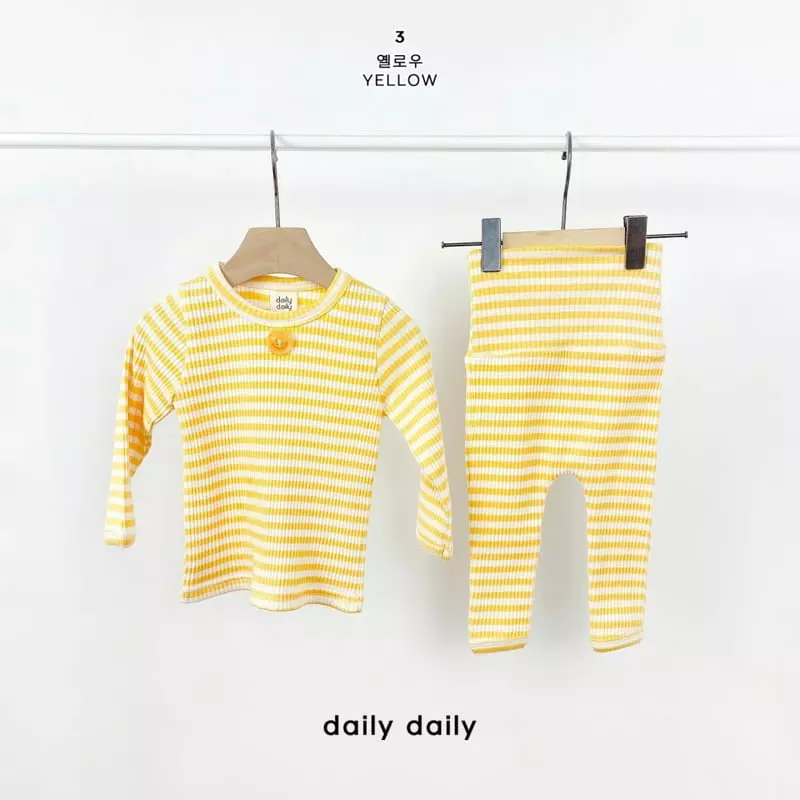 Daily Daily - Korean Baby Fashion - #babyoutfit - Bebe Roll Cake Homewear - 4
