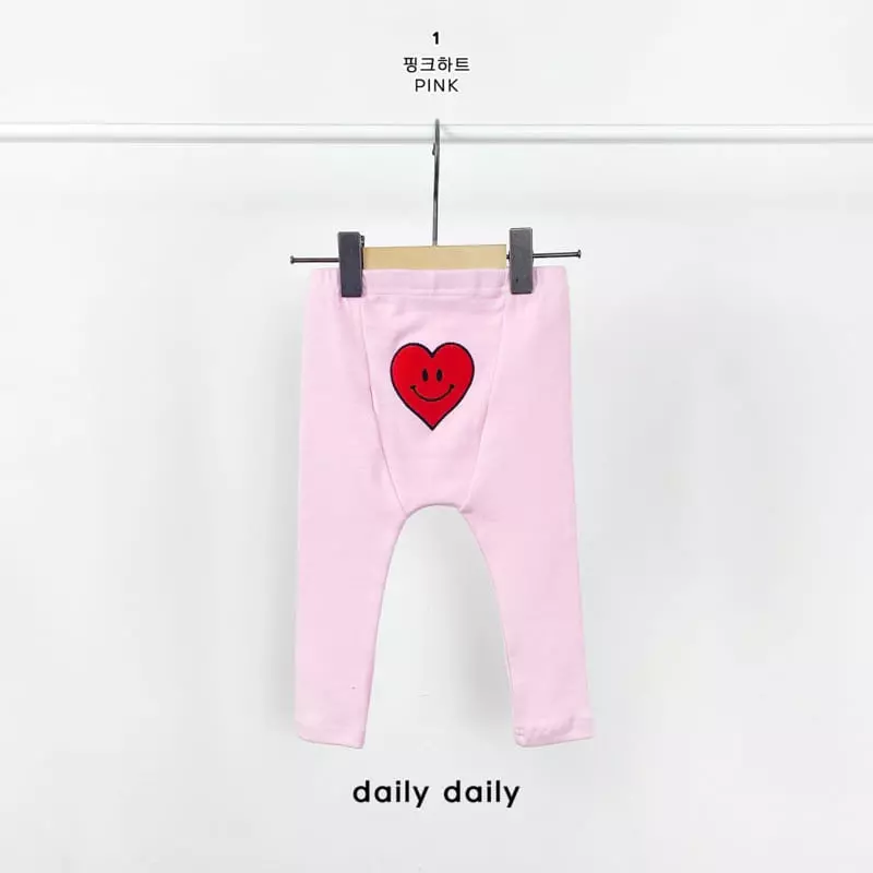 Daily Daily - Korean Baby Fashion - #babywear - Smile Stamp Bebe Leggings - 2