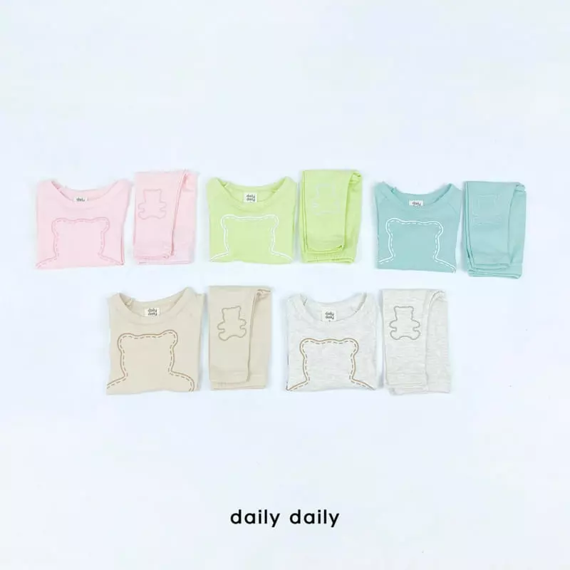 Daily Daily - Korean Baby Fashion - #babywear - Bebe Three Bears Homewear - 10