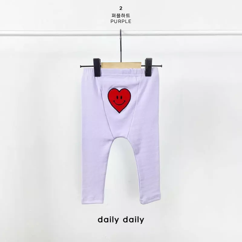 Daily Daily - Korean Baby Fashion - #onlinebabyboutique - Smile Stamp Bebe Leggings - 3