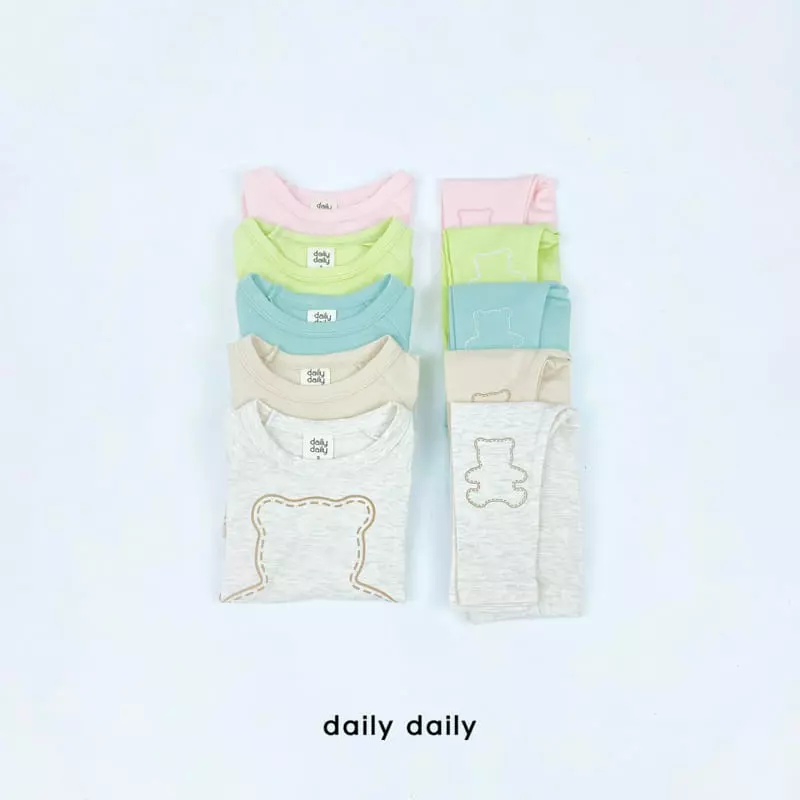 Daily Daily - Korean Baby Fashion - #onlinebabyboutique - Bebe Three Bears Homewear - 11