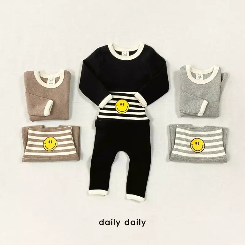 Daily Daily - Korean Baby Fashion - #onlinebabyshop - Bebe Smile Champ Homewear - 7