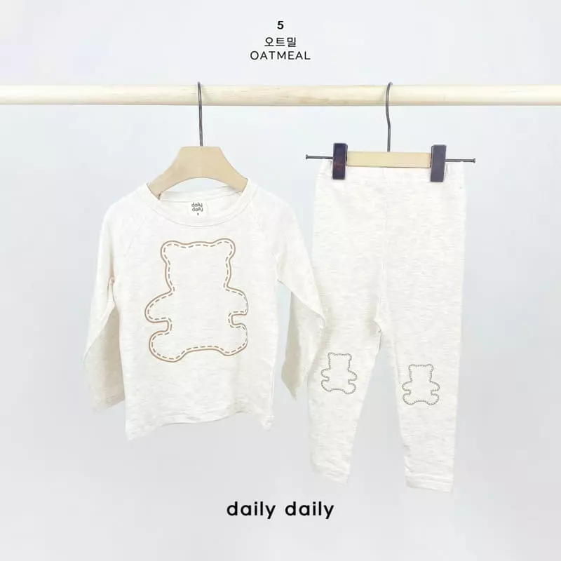Daily Daily - Korean Children Fashion - #Kfashion4kids - Kids Three Bear Homewear - 7