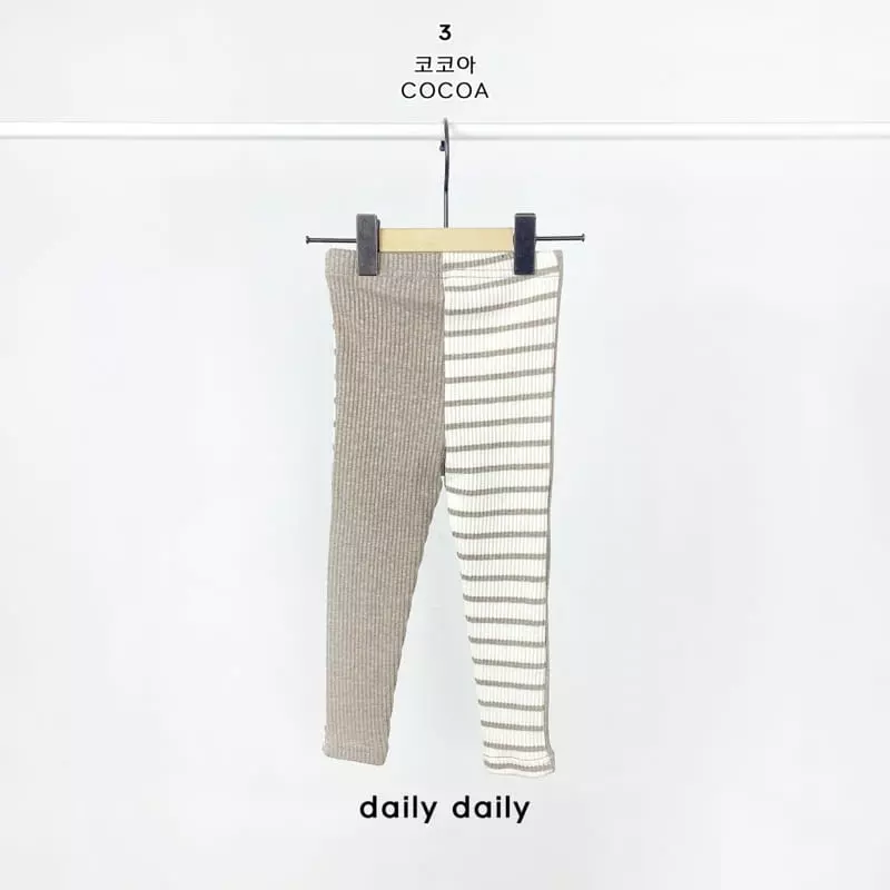 Daily Daily - Korean Children Fashion - #stylishchildhood - Kid Dangdang Color Mix Leggings - 4
