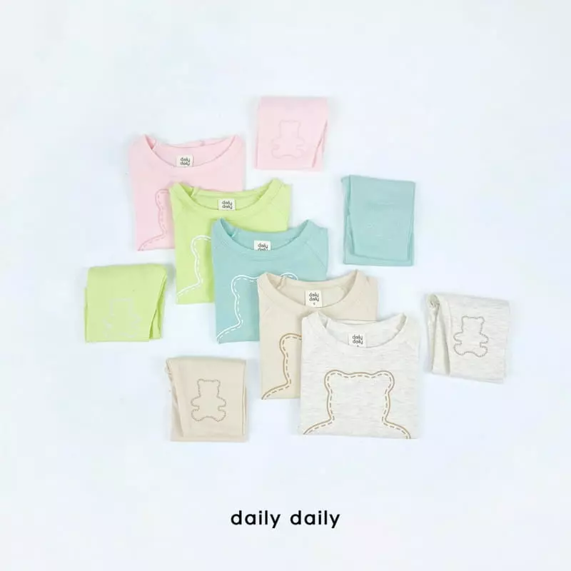 Daily Daily - Korean Children Fashion - #childofig - Kids Three Bear Homewear - 12