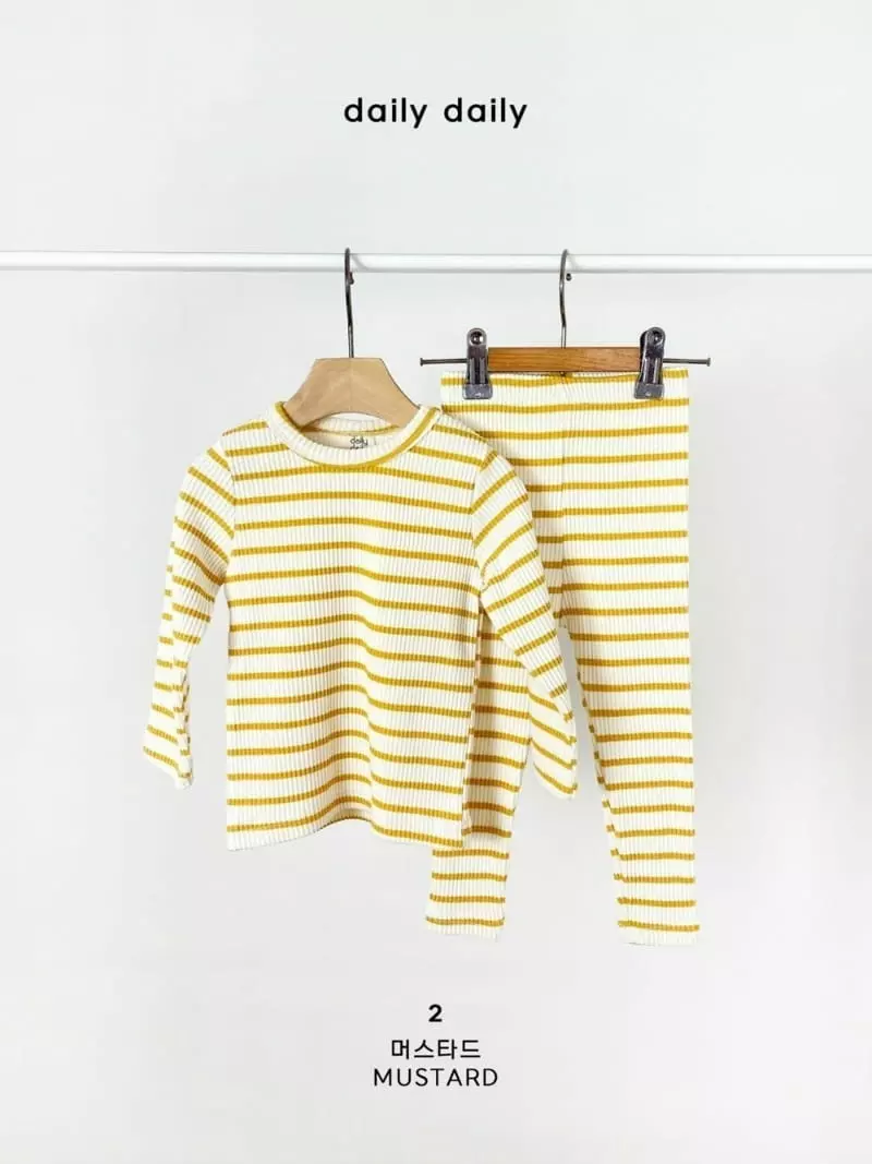 Daily Daily - Korean Children Fashion - #childrensboutique - Dang Dang Line Homewear - 6