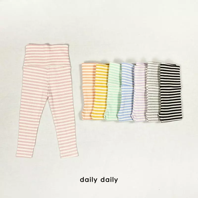 Daily Daily - Korean Children Fashion - #designkidswear - Dang Dang Rainbow Leggings - 10