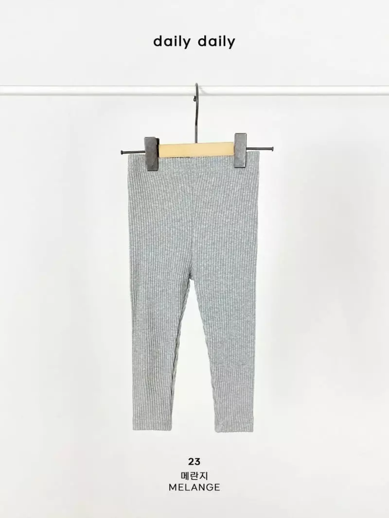 Daily Daily - Korean Children Fashion - #designkidswear - Dang Dang Rib Leggings - 8