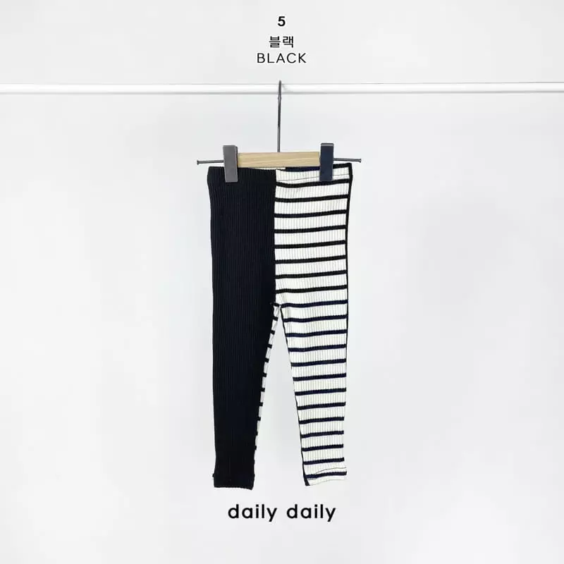 Daily Daily - Korean Children Fashion - #designkidswear - Kid Dangdang Color Mix Leggings - 6