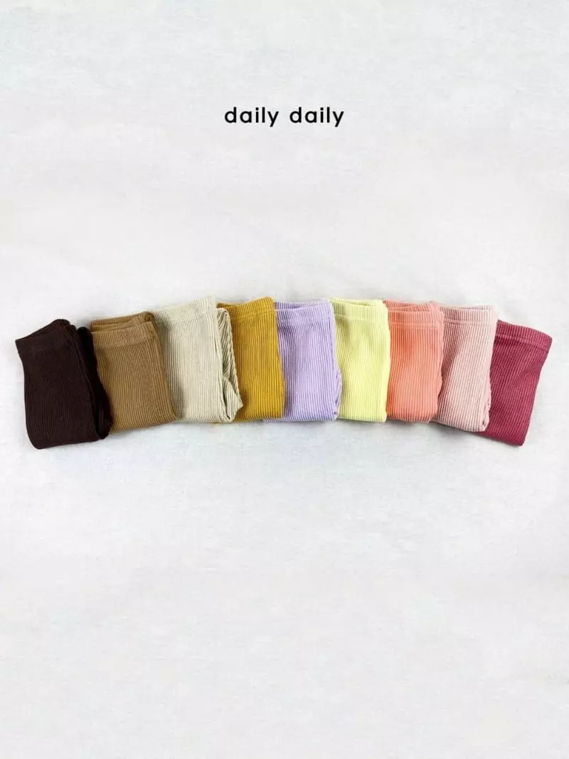 Daily Daily - Korean Children Fashion - #kidsstore - Dang Dang Rib Leggings - 12