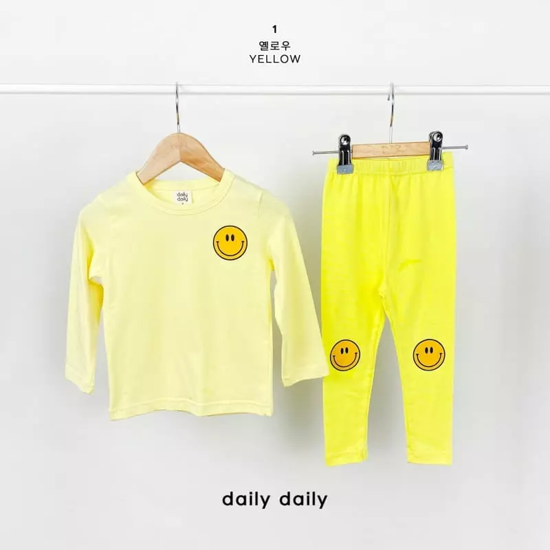 Daily Daily - Korean Children Fashion - #kidsstore - Dang Dang Smile Full Day Homewear - 3